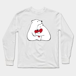 Polar bears in love Long Sleeve T-Shirt